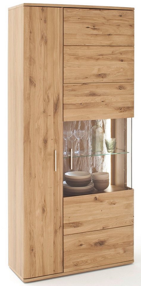 MCA furniture Vitrine Kombi-Vitrine Santori, Eiche Bianco, ohne Beleuchtung von MCA furniture