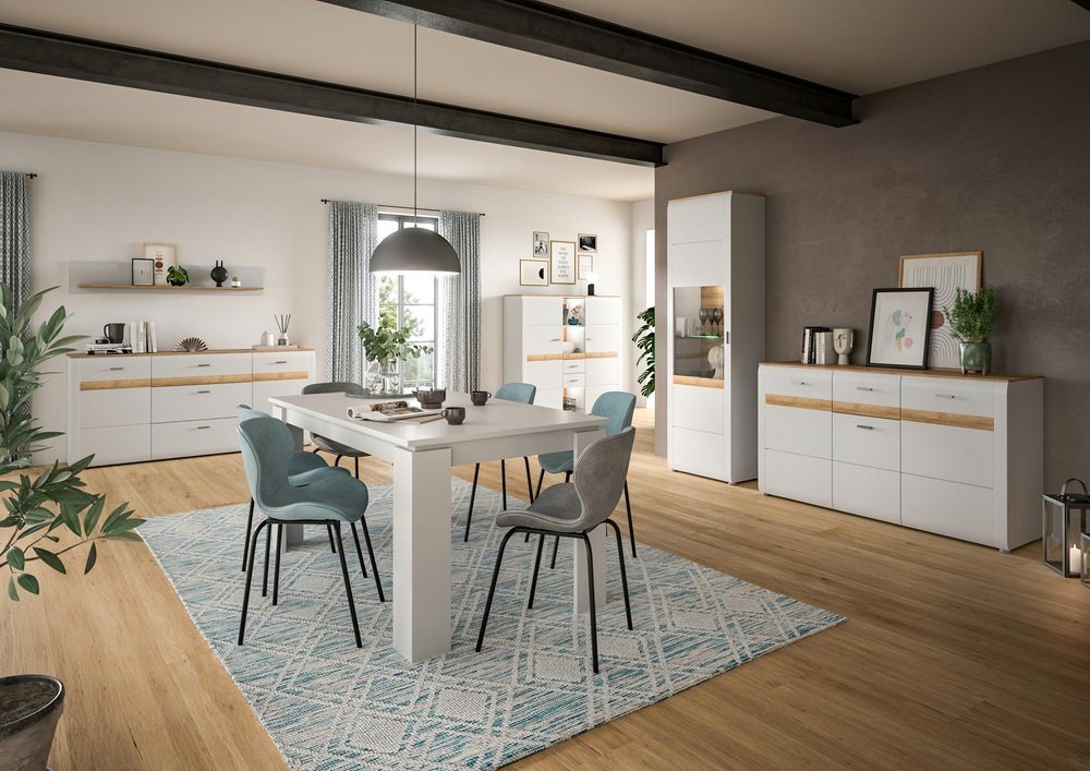 MCA furniture Vitrine Vitrine Ashton, Ashgray matt / Rivera Eiche ohne Beleuchtung MCA furniture Vitrine Vitrine Ashton, Ashgray matt / Rivera Eiche ohne Beleuchtung von MCA furniture