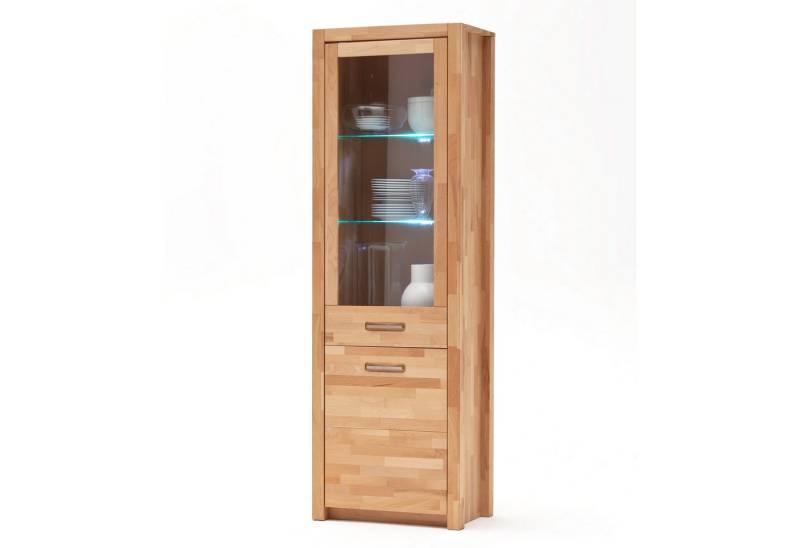 MCA furniture Vitrine Vitrine Fenja Kernbuche massiv Keilverzinkt geölt 66x203x40 cm MCA furniture Vitrine Vitrine Fenja Kernbuche massiv Keilverzinkt geölt 66x203x40 cm von MCA furniture