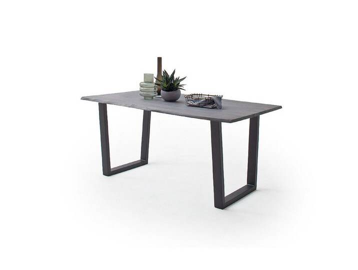 MCA living Baumkantentisch in Akazie grau / anthrazit - 180x76,5x90 (BxHxT), grau von MCA-furniture