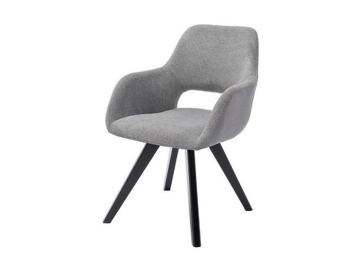 MCA living Schalenstuhl in Lichtgrau, Stoffmix Fantasy/ Arizona - 56x86x64 (BxHxT), grau von MCA-furniture