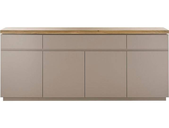 Sideboard MCA FURNITURE PALAMOS Sideboard , grau (warmgrau), B:200cm H:86cm T:40cm, Holzwerkstoff, Sideboards, Türen mit Dämpfung von MCA-furniture