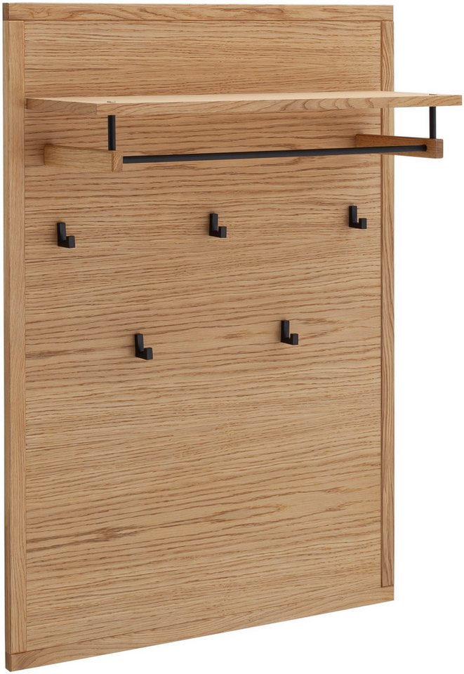 MCA living Garderobenpaneel Araya Garderobenpaneel, Wandpaneel, Flurgarderobe, Breite 79 cm (Set, 1 St., 1 Stück), Aufhänger,Paneel,Kleiderstange,Wandregal,5x Kleiderhaken,FSC-mi von MCA living