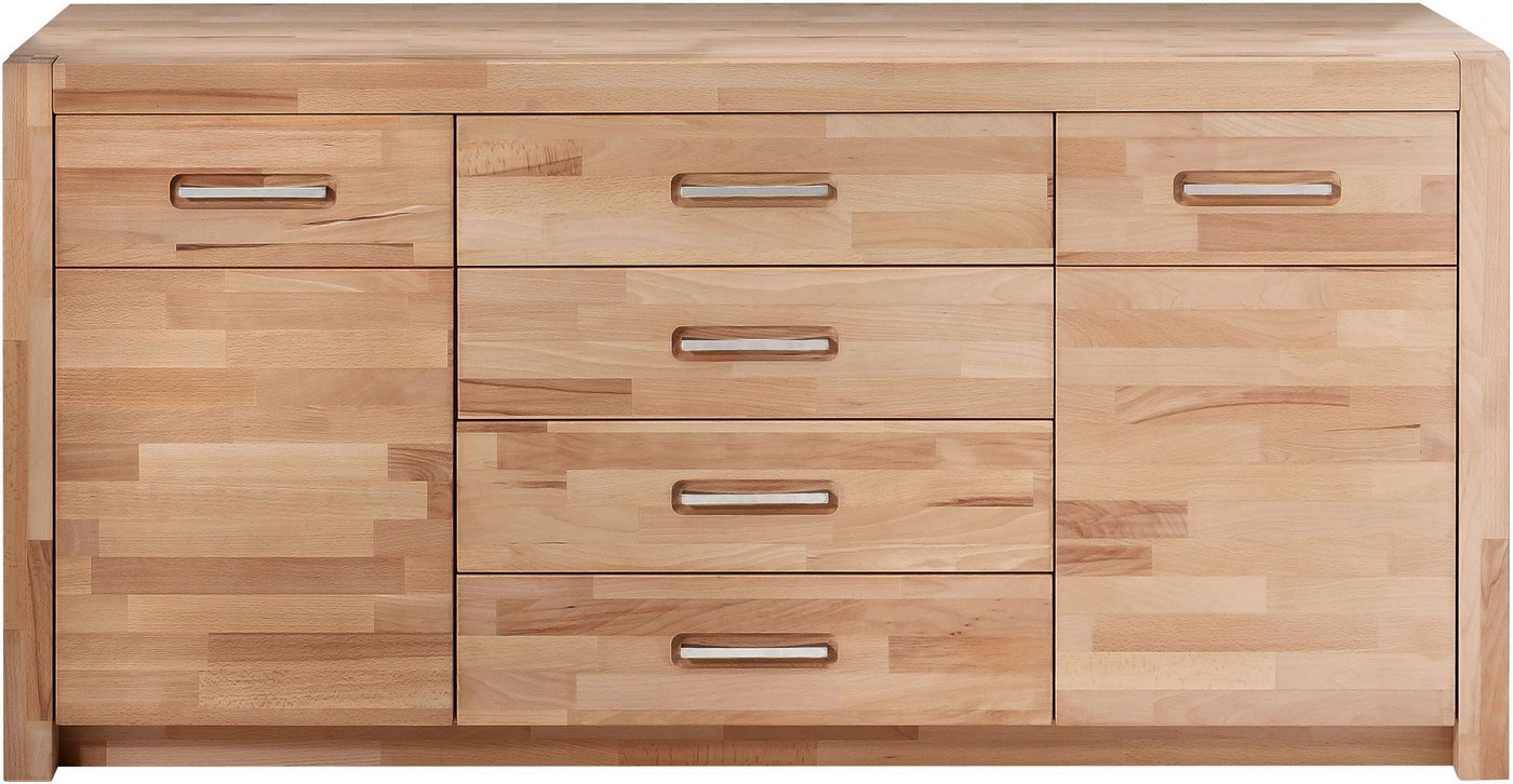 MCA living Sideboard Fenja (1 St), Massivholz, 4 Schubkästen, 2 Türen von MCA living