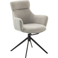MCA PELION 4 Fuß Stuhl mit Armlehnen Stahl/Stoffbezug 360° drehbar von MCA