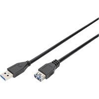 Digitus USB-Kabel usb 3.2 Gen1 (usb 3.0 / usb 3.1 Gen1) usb-a Stecker, usb-a Buchse 3.00 m Schwarz von MCAB