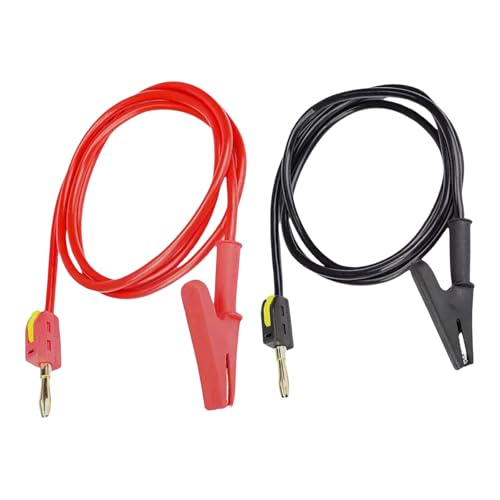 2pcs Multimeter Testkabel Kabel Set Mit Banana Steckersonden 1meter Kupferkabel Für Home Car Circuits Automotive Circuit Testing Leads Set von MCAOAL