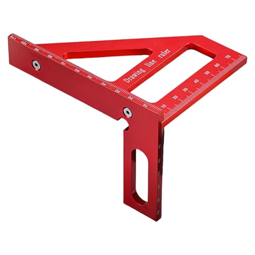 Aluminium Triangular Square Lurer Messwerkzeug 45 90 Grad Für Genaue Positionierung Und Markierung Bei Ingenieurprojekten Doppelmessungsskala Metallwinkel Lehrgänge von MCAOAL