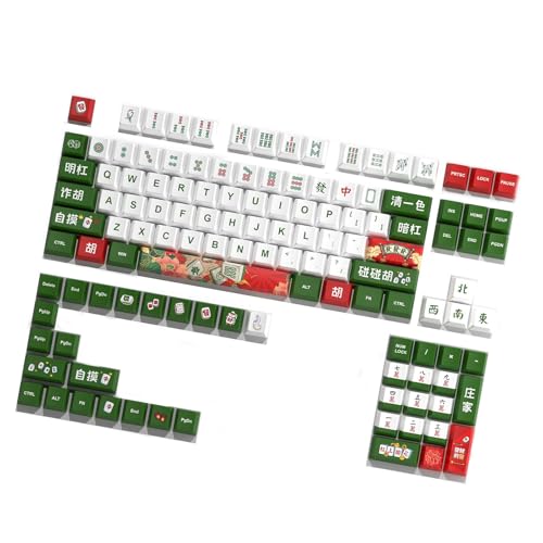 Einzigartige Mahjong Muster 125 Schlüsselkapssammlung In Originalhöhe Für Gaming Mechanical Keyboards Keycaps PBT Schlüsselcap Set Einzigartige Mahjong Muster 125 Schlüsselkapssammlung In Originalhöhe Für Gaming Mechanical Keyboards Keycaps PBT Schlüsselcap Set von MCAOAL