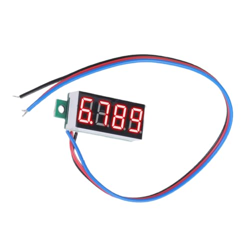 Funcational 4Digit LED Voltmeterspannung Tester Panel Meter DC0-100V Mit Rückwärtsverbindungsschutz von MCAOAL