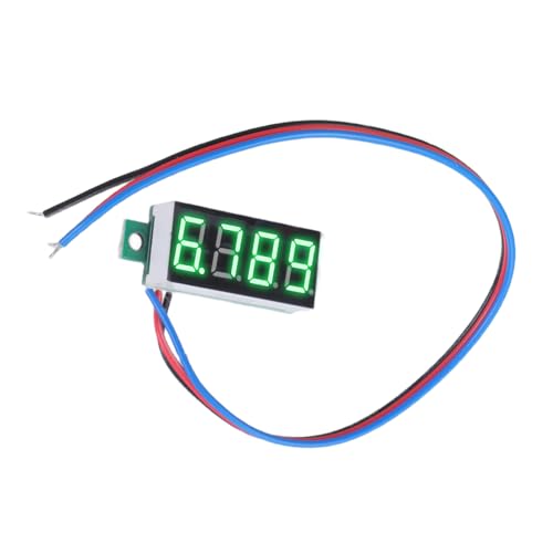 Funcational 4Digit LED Voltmeterspannung Tester Panel Meter DC0-100V Mit Rückwärtsverbindungsschutz von MCAOAL