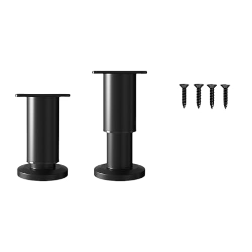MCAOAL Packung Mit 2 Verstellbaren Stahlmöbeln Beine Sofa Couch Beine Stoßdämpferung Fußpolster Für Schreibtisch Couches Regale & Kommode Couchtisch Couchtisch von MCAOAL