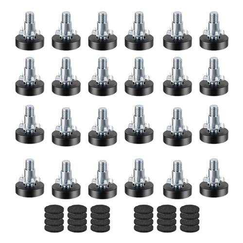 MCAOAL Packung Von 12 1/4 Zoll Gewinde Füße Mit T Nuss Hochleistungsniveau Füße Für Möbelanpassungen Auf Ungleichmäßigem Boden Kratzfestem Möbelblock MCAOAL Packung Von 12 1/4 Zoll Gewinde Füße Mit T Nuss Hochleistungsniveau Füße Für Möbelanpassungen Auf Ungleichmäßigem Boden Kratzfestem Möbelblock von MCAOAL