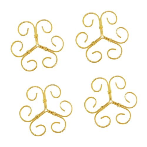 MCAOAL Rostproof Künstlerische Metallpflanze Stützrahmen Für Innengrünen Freien Blumenbeete Und Dekorative Gartenarbeit 4 Pack Innen Pflanzenhalter von MCAOAL
