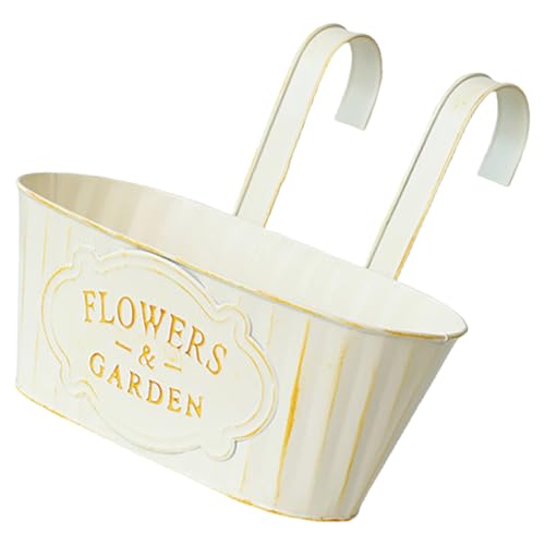 Metall Hängende Blumentöpfe Geländer Blumentöpfe Für Outdoor Pflanze Balkon Fenster Deck Garten Home Dekoration Raumsparende Gartentopf Metall Hängende Blumentöpfe Geländer Blumentöpfe Für Outdoor Pflanze Balkon Fenster Deck Garten Home Dekoration Raumsparende Gartentopf von MCAOAL