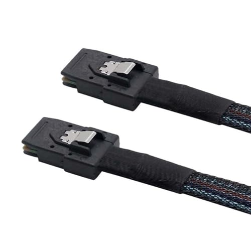 Schnelle Geschwindigkeit 12G Internes MiniSAS SFF-8087 Zu SFF-8087 Server RAIDs Datenkabel 1 M Für Festplattenverbindung von MCAOAL