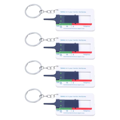 Upgrades Auto Reifen Tiefenmessgeräte 0 Bis 20 Mm Mit Profiltiefen Checker Werkzeug Ergonomische Schieberegler Und Schlüsselrunde Für Automobilreparatur Garage Essential Tire Checker von MCAOAL