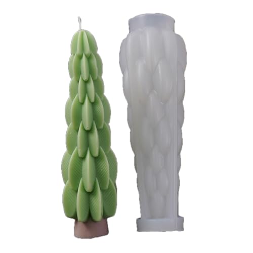 Weihnachtsbaumkerzen Silikonform Zur Herstellung Von Säulenseife Mehrzweck Silikonenform Für Epoxidharzprojekt Künstlerische Silikon Weihnachtsform von MCAOAL