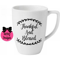 Dankbar Und Gesegnet Kaffeebecherherbst Kaffeebecherthanksgiving Becherkürbis Gewürzherbst Drinkwareherbst Artikelherbst Lehrer Geschenkehalloween von MCBGDesigns