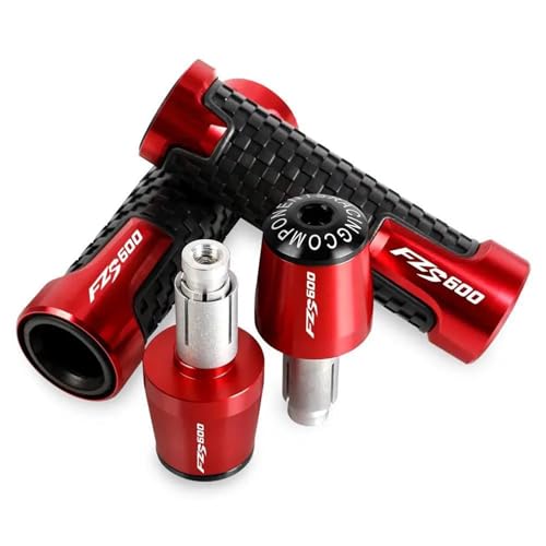 MCBXTH Bremshebel FÜR Yamaha FZS600 FZS 600 Fazer 1998-2003 1999 2000 Lenker Handgriffe Griff Bar End Kappe 7/8 22mm CNC Motorrad Zubehör(Red2) von MCBXTH