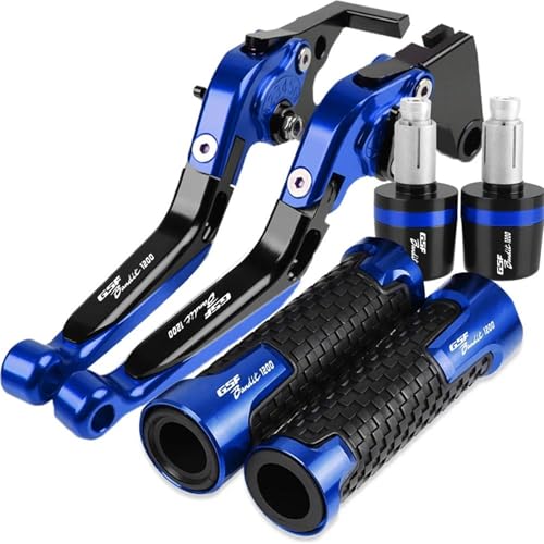MCBXTH Bremshebel Für Suzuki GSF1200 Bandit GSF 1200 Bandit 2001-2006 2005 2004 2003 Motorrad Bremse Kupplung Hebel Griff Lenker Griffe Enden(Blue 1) von MCBXTH