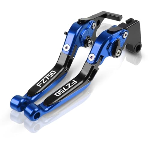 MCBXTH Für Y&AMAHA FZ750 1985–1988 1987 1986, Klappbar, Verstellbar, Brems- Und Kupplungshebel, Ausziehbarer Motorrad-Griffhebel, FZ 750 Motorrad(Blue2) von MCBXTH