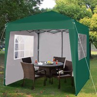 Mcc® 2x2 Meter Pavillon, Gartenpavillon, Faltpavillon, Festzelt, Partyzelt, mit 4 Abnehmbaren Seitenteilen, Grün von MCC DIRECT