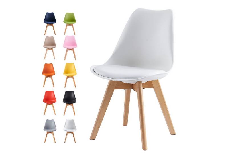 MCC direct Esszimmerstuhl Retro Esszimmerstühle EVA (4er Set) von MCC direct