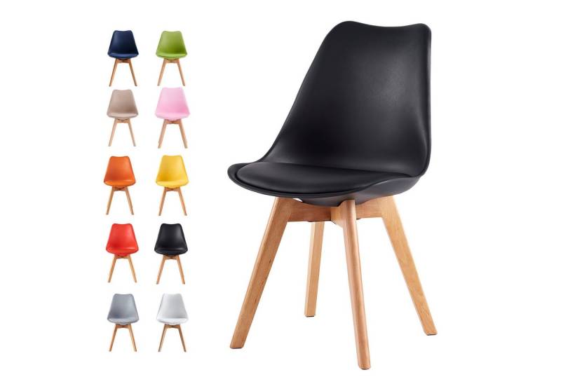 MCC direct Esszimmerstuhl Retro Esszimmerstühle EVA (4er Set) von MCC direct