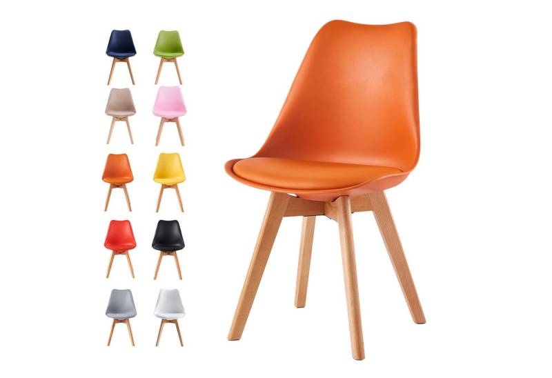 MCC direct Esszimmerstuhl Retro Esszimmerstühle EVA (4er Set) von MCC direct