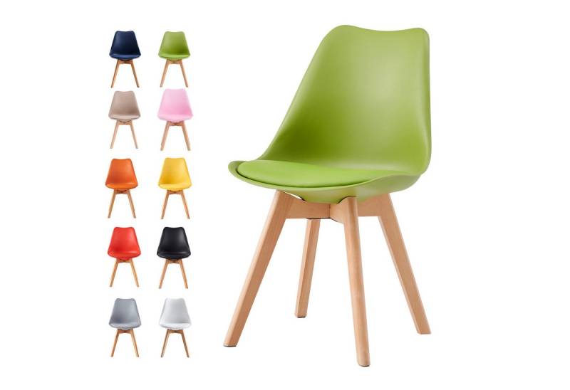 MCC direct Esszimmerstuhl Retro Esszimmerstühle EVA (4er Set) von MCC direct