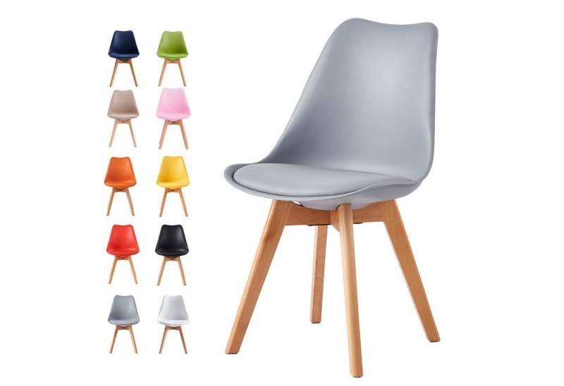 MCC direct Esszimmerstuhl Retro Esszimmerstühle EVA (4er Set) von MCC direct