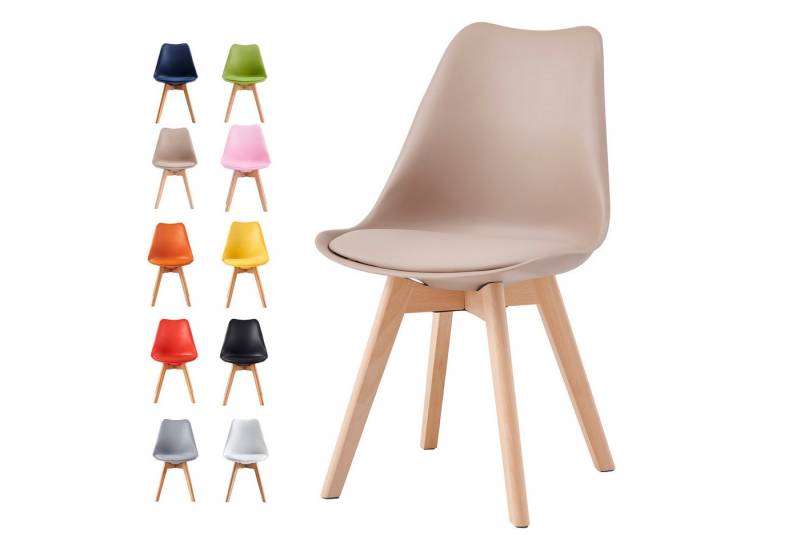 MCC direct Esszimmerstuhl Retro Esszimmerstühle EVA (4er Set) von MCC direct