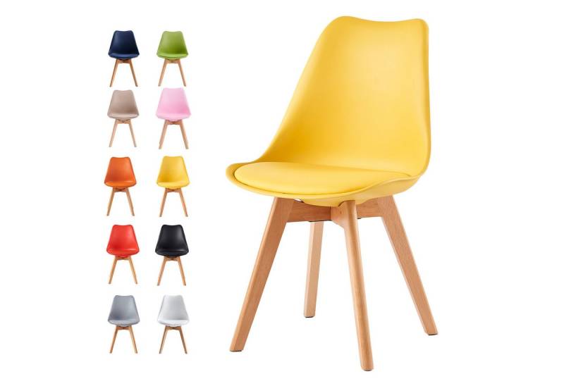 MCC direct Esszimmerstuhl Retro Esszimmerstühle EVA (4er Set) von MCC direct