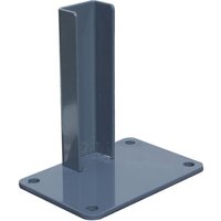 Mccover - Aluminiumplatte für Anfangspfosten oder Zaunende - Farbe - Anthrazitgrau ral 7015, Breite - 10 cm, Länge - 15 cm von MCCOVER