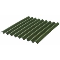 Bitumenwellplatte l 2 m - b 0,86 m - Farbe - Grün, Breite - 86 cm, Gesamtlänge der Platte - 2 m - Grün von MCCOVER