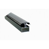 H-förmiges tragendes Verbindungsprofil, anpassbar an 16/32 mm Polycarbonat in anthrazitgrau ral 7016 lackiertem Aluminium, l: 3 m von MCCOVER