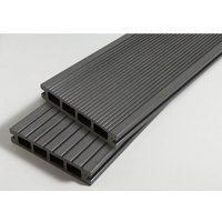 Mccover - packung 1 m² Doppelverbund-Terrassendiele – Anthrazitgrau, l: 240 cm, b: 14 cm, e: 25 mm, Abdeckung: 1 m² Mccover - packung 1 m² Doppelverbund-Terrassendiele – Anthrazitgrau, l: 240 cm, b: 14 cm, e: 25 mm, Abdeckung: 1 m² von MCCOVER