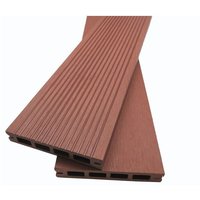 Mccover - Terrassendielen aus Holzverbundwerkstoff mit Wabenstruktur Prima l 220 cm / l12 cm / Dicke 19 mm - Farbe - Rotbraun, Dicke - 19 mm, Breite Mccover - Terrassendielen aus Holzverbundwerkstoff mit Wabenstruktur Prima l 220 cm / l12 cm / Dicke 19 mm - Farbe - Rotbraun, Dicke - 19 mm, Breite von MCCOVER