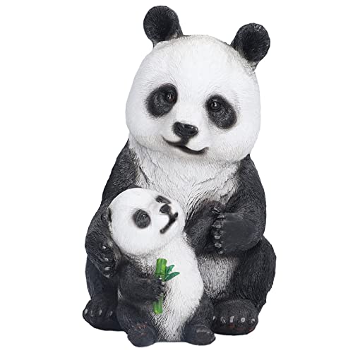 MCDSAJ Garten Panda Statuen, Panda Garten Dekor, Harztier Gartenfiguren, Bär Ornamente für Garten Rasen Schreibtisch Dekoration von MCDSAJ