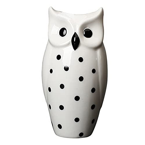 MCDSAJ Keramik-Eulen-Vase, 17 cm, matt, Mehrzweck-Keramik-Eulen-Übertopf für Hochzeiten, Hauseinweihung, Heimbüro, wunderbarer Akzent für Couchtische oder Beistelltische. von MCDSAJ