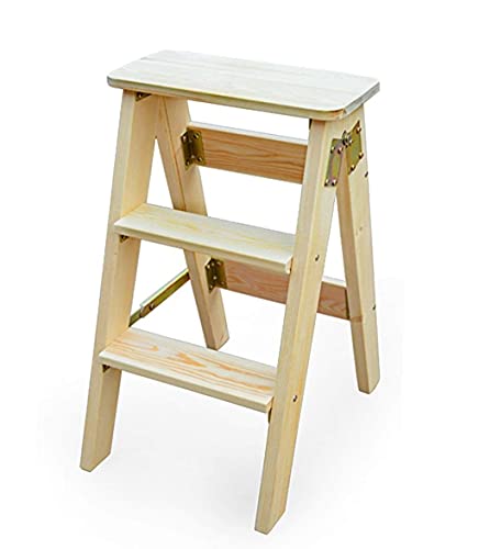 MCDSKVDF Leitern,Kopleiter Zusammenklappbarer Stiefleiter, Multifunktionsklapphocker Dreistufe Tragbare Festklettern Mit Hoher Stuhlleiter/#1 von MCDSKVDF