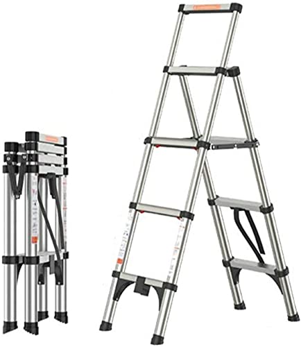 MCDSKVDF Teleskopleiter Tragbare Zusammenklappbare Leitern,Kopleitern, Multifunktionale Faltende Haushaltsfischgrad -Leiter Aluminumalloy Einstellbarer Leiterkopleitern/140 * 81 * 45 cm MCDSKVDF Teleskopleiter Tragbare Zusammenklappbare Leitern,Kopleitern, Multifunktionale Faltende Haushaltsfischgrad -Leiter Aluminumalloy Einstellbarer Leiterkopleitern/140 * 81 * 45 cm von MCDSKVDF