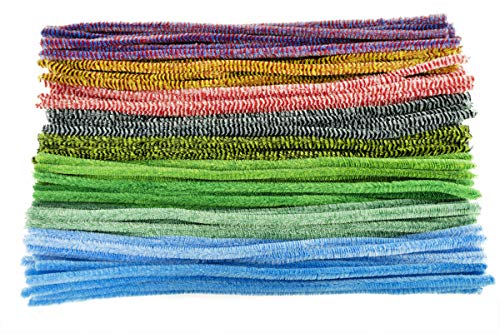 MCE-Commerce A271450 Pfeifenputzer Länge 50 cm Durchmesser 14 mm bunt Sortiert, 100 Stück, meliert, 14x500mm von MCE-Commerce