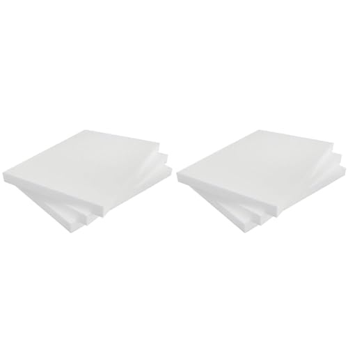 MCE-Commerce A3996033 Styroporplatten rechteckig 210 x 297 x 20 mm, 3 Stück zum Basteln, Modellbau, Creativprojekte, Styropor, weiß, A4 21×29,7×2 cm (Packung mit 2) von MCE-Commerce