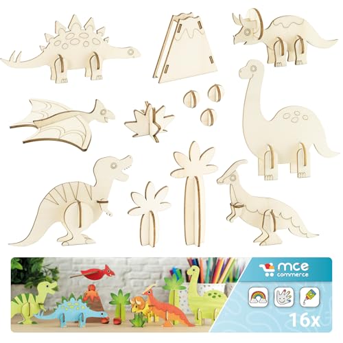 MCE-Commerce Dinosaurier Bastelset aus Holz für Kinder Geburtstag 16 Objekte MCE-Commerce Dinosaurier Bastelset aus Holz für Kinder Geburtstag 16 Objekte von MCE-Commerce