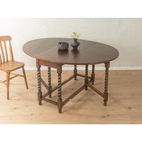 1920Er Ausziehbarer Esstisch, Gateleg, Spiralbeine, Vintage von MCFThrifted