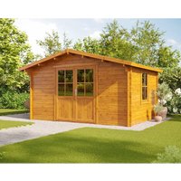 Gartenhaus Malmö 400 x 300 cm inkl. Imprägnierung Bernstein von MCGARDEN