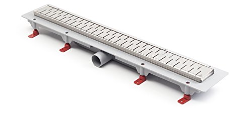 MCH Duschrinne Bodenablauf Edelstahl Ablaufrinne Badablauf flach 75cm Modell: Medium von MCH