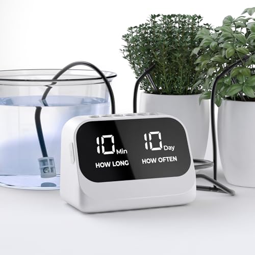 Automatisches Pflanzenbewässerungssystem, selbstbewässerndes Pflanzensystem, automatisches Tropfbewässerungsset mit programmierbarem Timer, LED-Display, USB-Strombewässerungssystem für Topfpflanzen Automatisches Pflanzenbewässerungssystem, selbstbewässerndes Pflanzensystem, automatisches Tropfbewässerungsset mit programmierbarem Timer, LED-Display, USB-Strombewässerungssystem für Topfpflanzen von MCHERRY